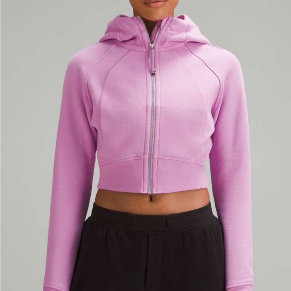 Lulu Scuba Full-zip cropped hoodie NWOT